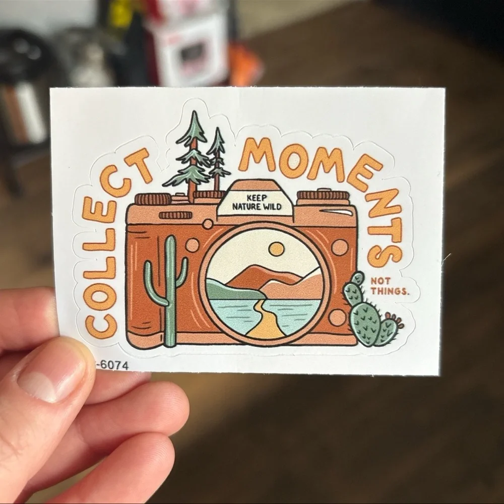 Collect Moments, NOT THINGS Sticker - Picture 1 of 1